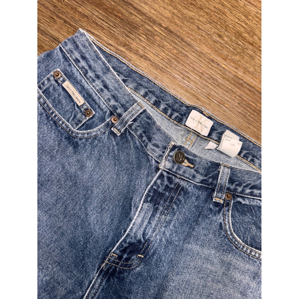 Calvin Klein Jeans Men's Straight Blue Denim Jeans